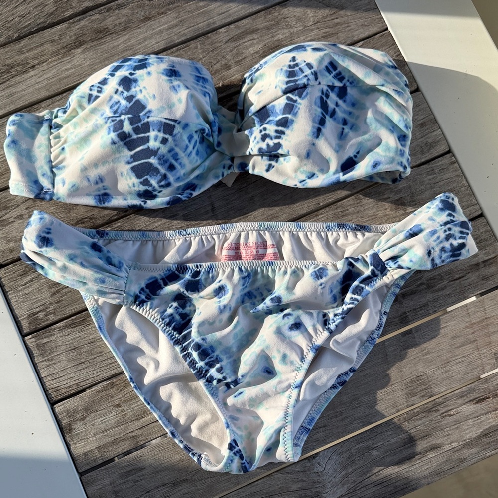 Victoria's Secret Blue and White Bikini